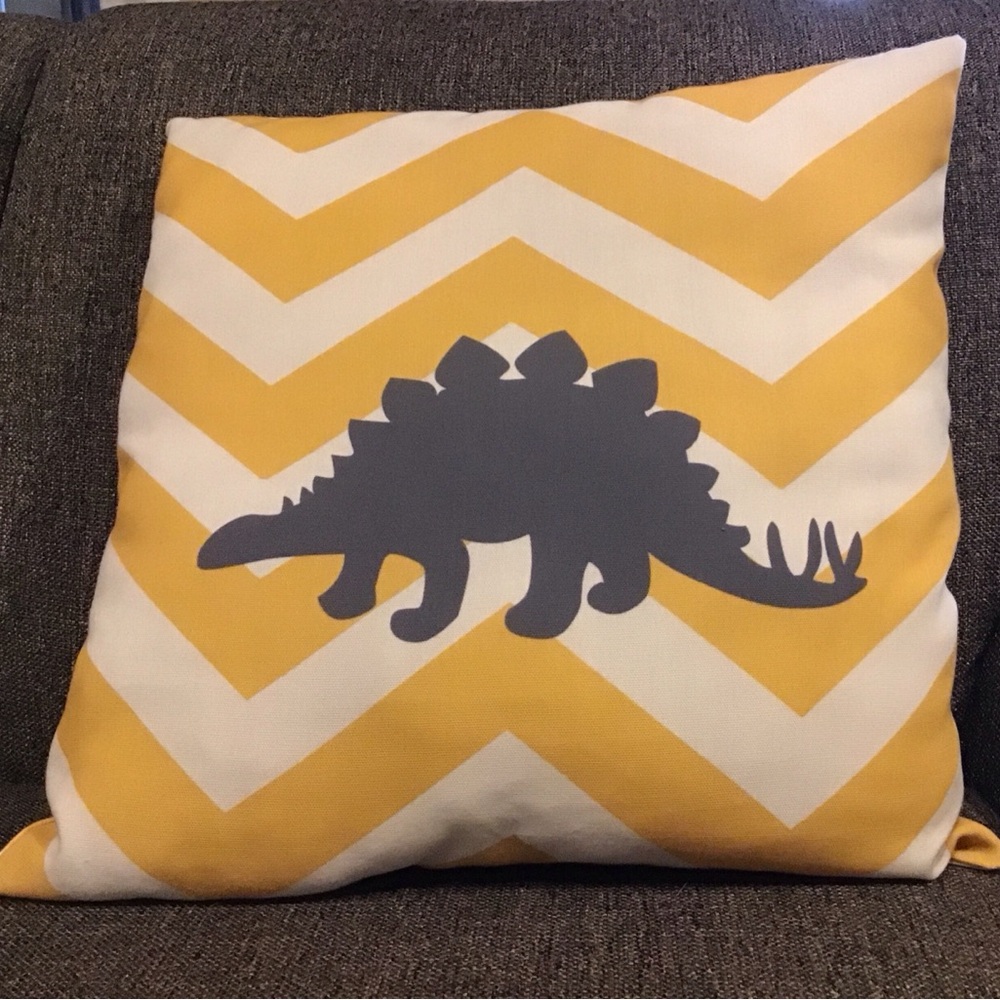 Livabliss Littles Dinosaur Throw Pillow